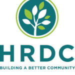 Graphic of the HRDC logo with text that reads, HRDC Building a Better Community.